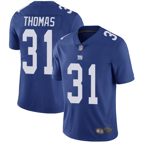 Men New York Giants #31 Michael Thomas Royal Blue Team Color Vapor Untouchable Limited Player Football NFL Jersey->new york giants->NFL Jersey